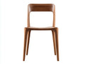 Essstuhl aus Walnussholz 48x52x82 cm - Walnussbraun - offener R¨¹cken f¨¹r Esszimmer