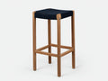 Barhocker aus Kunststoff 45x48x105 cm - Hellblau - R¨¹ckenlehne und Fu?strebe f¨¹r Au?enbereich